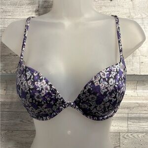 Daisy Fuentes Purple Floral Bra